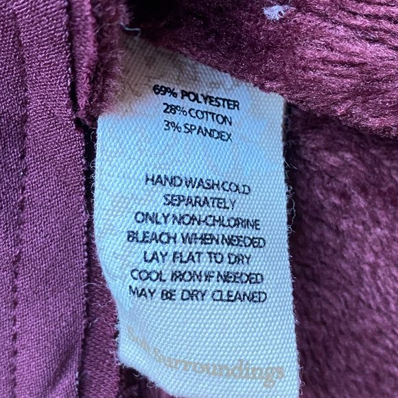 Soft Surroundings Jersey Knit Cardigan Jacket Fleece Lined Dark Fairy Grunge -S - Picture 13 of 14